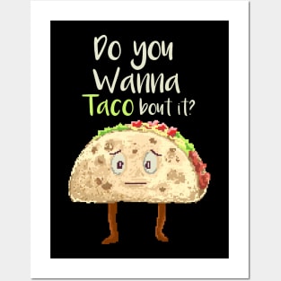 do you wanna taco pixel Posters and Art